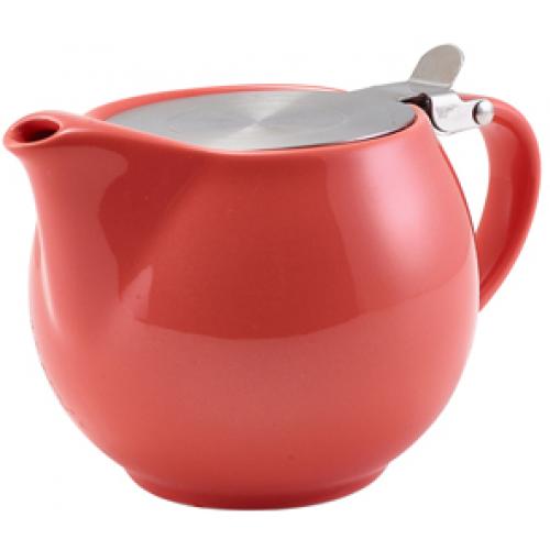 Teapot with Infuser - Porcelain - Coral - 50cl (17.5oz)