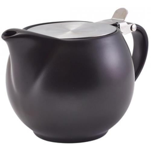Teapot with Infuser - Porcelain - Matt Black - 50cl (17.5oz)