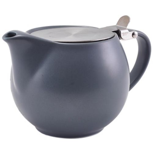 Teapot with Infuser - Porcelain - Matt Grey - 50cl (17.5oz)