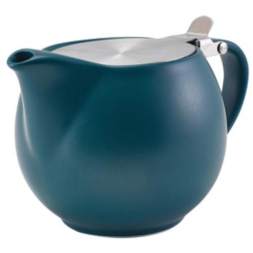 Teapot with Infuser - Porcelain - Matt Teal - 50cl (17.5oz)