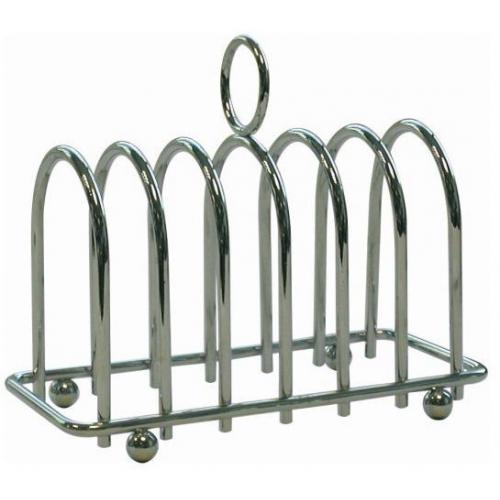 Toast Rack - Horseshoe - Chrome Plated - 6 Slice