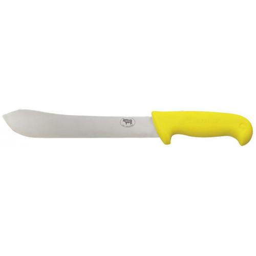 Butchers Steak Knife - Yellow Handle - 25.4cm (10&#39;&#39;)