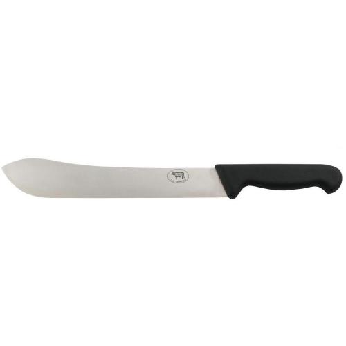 Butchers Steak Knife - Black Handle - 25.4cm (10&#39;&#39;)
