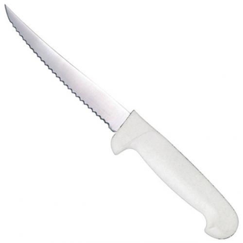 Utility Knife - Scalloped Edge - White - 13cm (5&quot;)