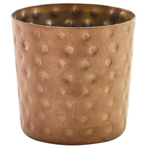 Serving Cup - Hammered Finish - Copper Vintage Steel - 40cl (14oz)