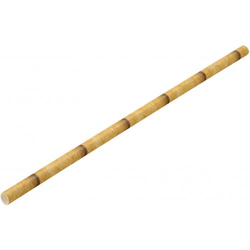 Straight Straw - Paper - Bamboo Effect - 20cm (8&quot;) x 6mm