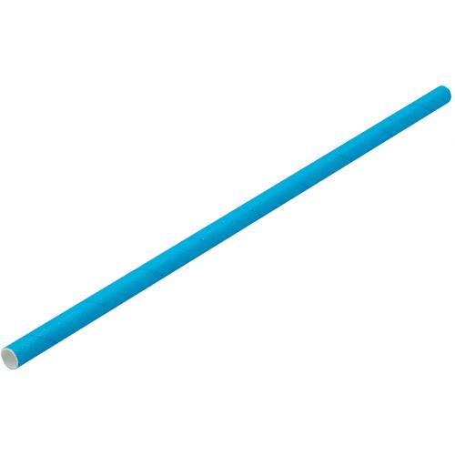 Straight Straw - Paper - Blue - 20cm (8&quot;) x 6mm