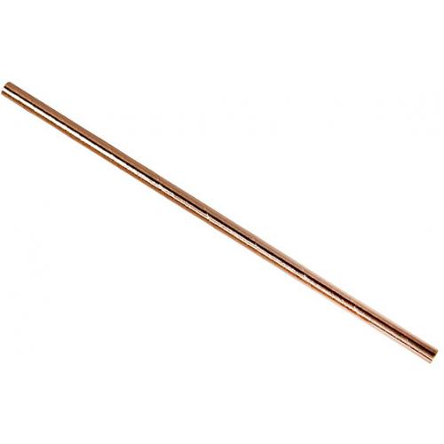 Straight Straw - Paper - Copper - 20cm (8&quot;) x 6mm