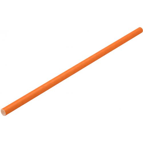 Straight Straw - Paper - Orange - 20cm (8&quot;) x 6mm