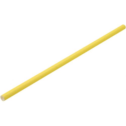 Straight Straw - Paper - Yellow - 20cm (8&quot;)