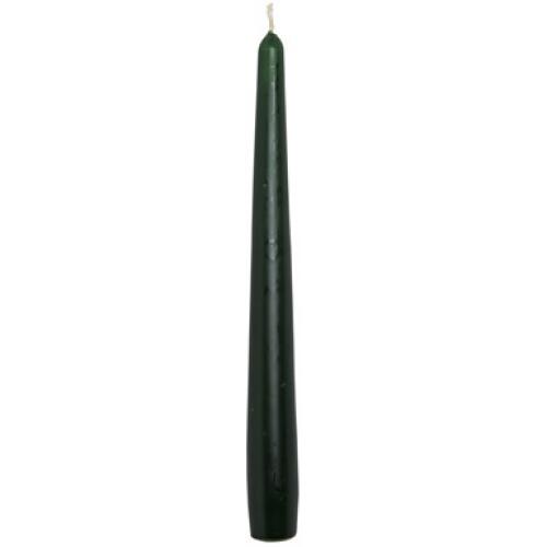 Tapered Candle - Dark Green - 25cm (10&quot;) Tall