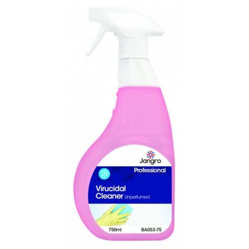 Virucidal Cleaner - Unperfumed - Jangro - 750ml Spray