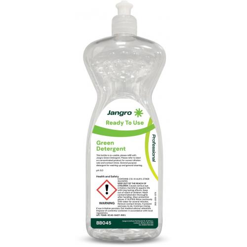 Empty Bottle - For Washing Up Liquid - Green Detergent - Jangro - 1L
