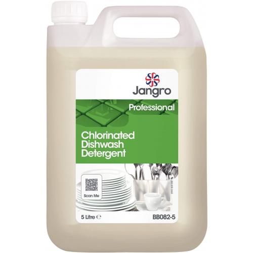 Chlorinated Dishwasher Liquid Detergent for Softened Water - Jangro - 5L