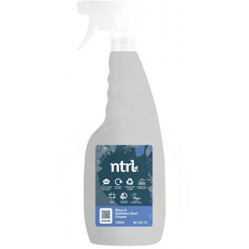 Glass & Stainless Steel Cleaner - Jangro - ntrl - 750ml Spray