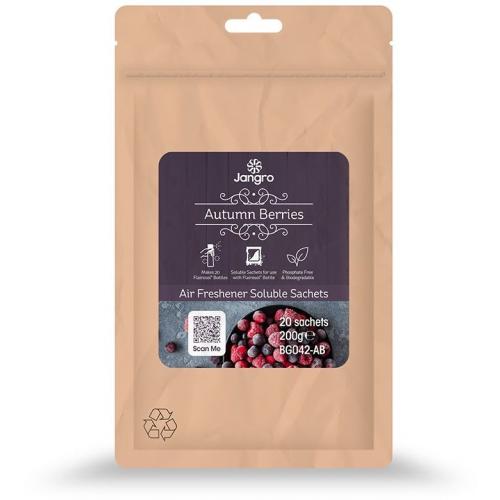 Air Freshener Sachets - For Flairosol&#174; Bottle - Jangro - Autumn Berries - 20 Sachets