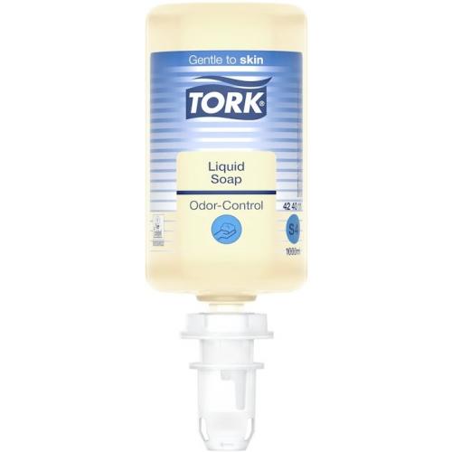 Odour Control Liquid Soap - Unperfumed - S4 Cartridge - Tork&#174; - 1L