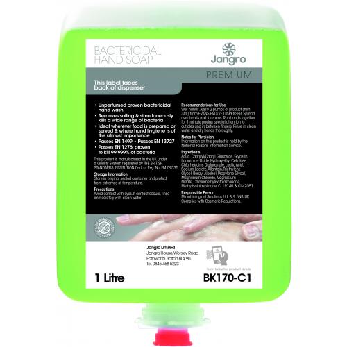 Bactericidal Hand Soap Cartridge - Jangro - 1L