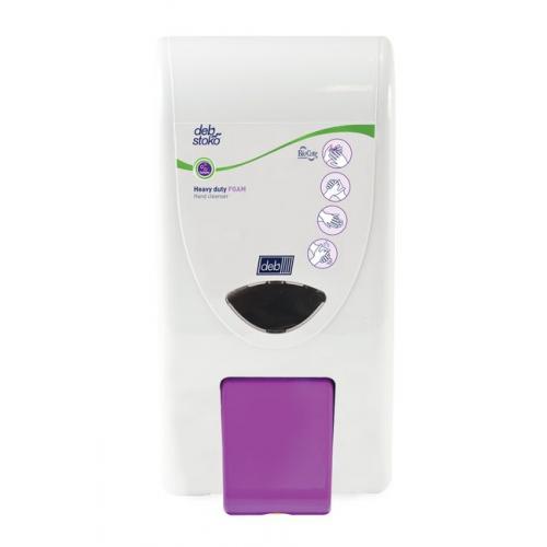 GrittyFOAM&#8482; Cartridge Dispenser - White-Mauve - DEB - 3.25L