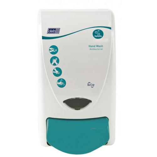 FOAM Wash Cartridge Dispenser - DEB - OxyBAC&#174; - White-Turquoise - 1L