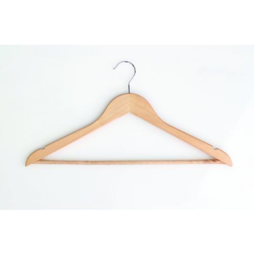 Coat Hanger - Wooden - Chrome Hook