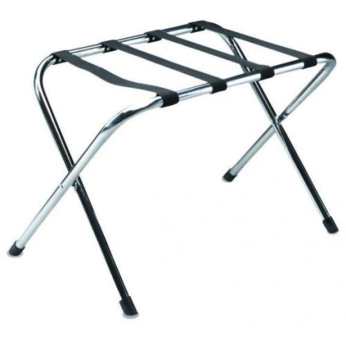 Folding Luggage Rack - Single Bar - Chrome Plated - 42.5x65x39cm (16.7x25.5x15.4&quot;)