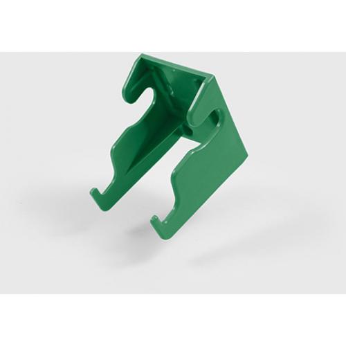 Waste Sack Carrier Hoop - Wall Bracket - Polypropylene - Green - 12cm (4.75&quot;)