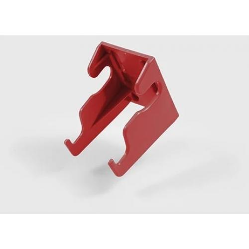 Waste Sack Carrier Hoop - Wall Bracket - Polypropylene - Red - 12cm (4.75&quot;)