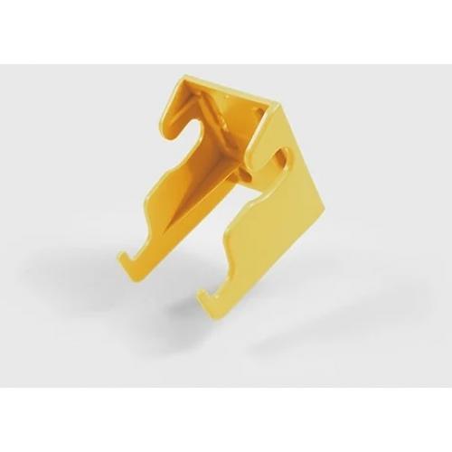 Waste Sack Carrier Hoop - Wall Bracket - Polypropylene - Yellow - 12cm (4.75&quot;)