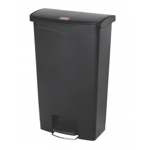 Pedal Bin - Front Step - Slim Jim&#174; - Resin - Black - 68L