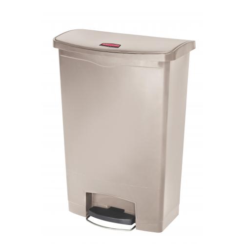 Pedal Bin - Front Step - Slim Jim&#174; - Resin - Beige - 90L