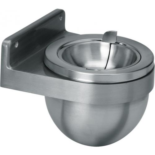 Round Ashtray - Wall-Mounted - Deluxe - Stainless Steel