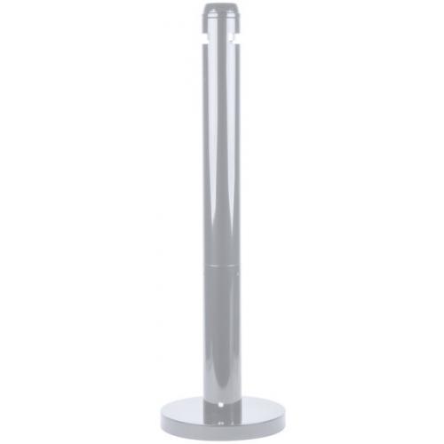 Pole Ashtray - Floor Mounted - Aluminium - Silver - 68.5cm (27&quot;)