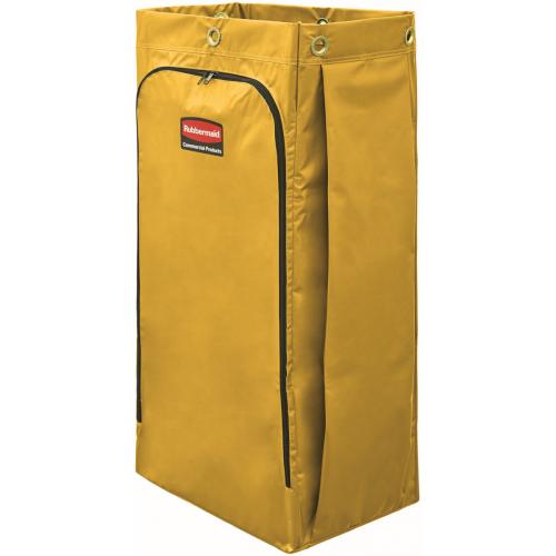 Vinyl Bags for Cleaning & Recycling Cart - Rubbermaid - Yellow - Set of 4