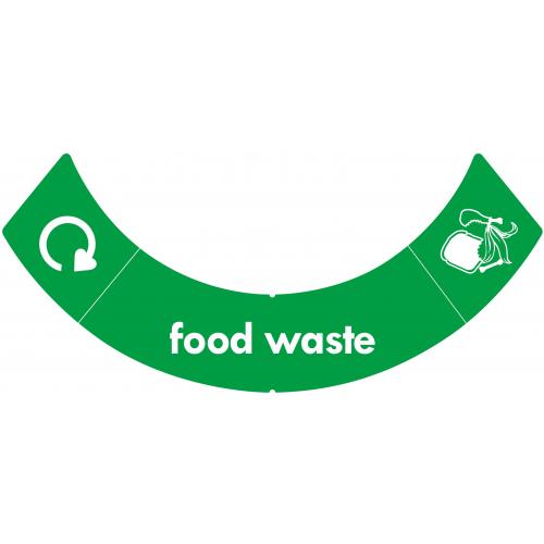 Waste Bin Sticker - Food Waste - uBin - Green