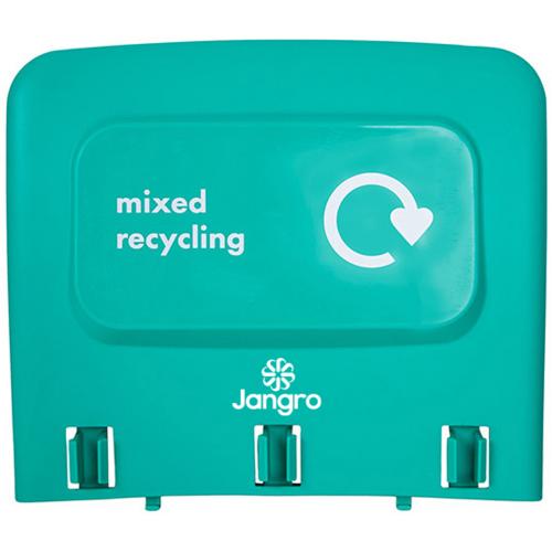 Back Panel - &#39;Mixed Recycling&#39; - For Procycle Recycling Bin - Jangro - Green