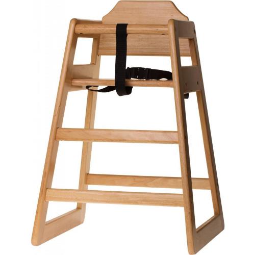 High Chair - Pre-Assembled - Natural Wood
