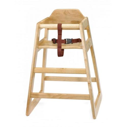 High Chair - Unassembled - - Natural Wood