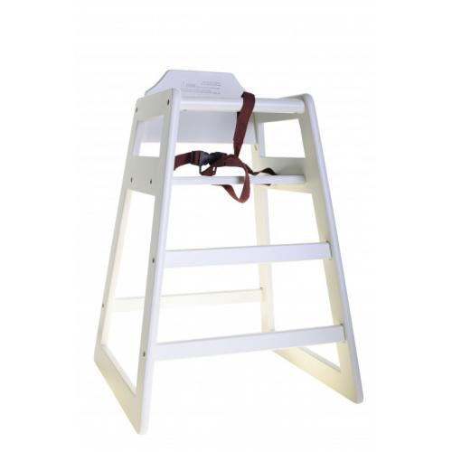 High Chair - Pre-assembled - Wood - White