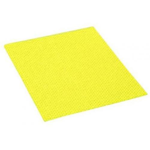 Folded Cleaning Cloths - Biowipe Premium Antibacterial Heavy Duty - Jangro - Yellow - 25 Cloths - 50x36cm
