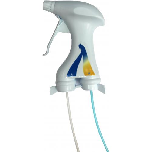 Dual-Diptube Spray Head - For 650m Refills - Chemspec - Dye Gone - White