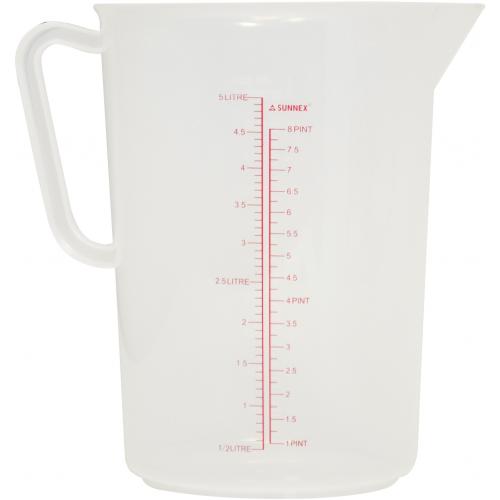 Measuring Jug - Polypropylene - 5L (176oz)