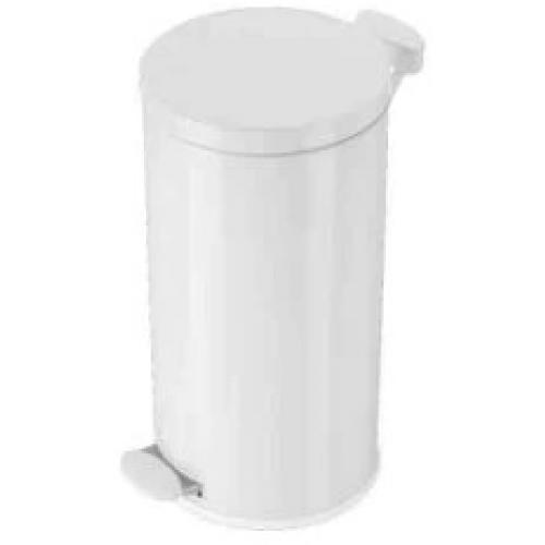 Pedal Bin with Plastic Liner - White - 30L