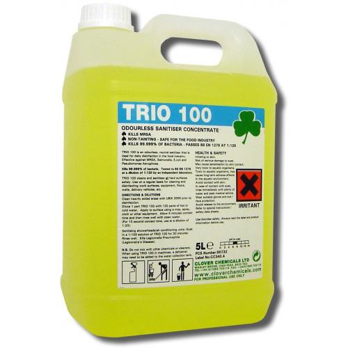 Cleaner & Sanitiser - Concentrate - Clover - Trio 100 - 5L