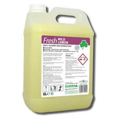 Cleaner & Disinfectant - Fresh Wild Lemon - Clover - 5L