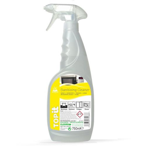 Multi Surface Cleaner & Sanitiser - Clover - TopIT - 750ml Spray