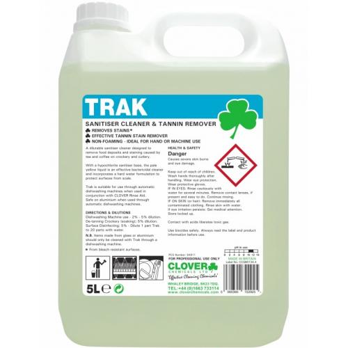Bactericidal Cleaner & Stain Remover - Clover - Trak - 5L