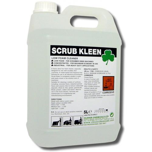 Low Foam Cleaner - Clover - Scrub Kleen - 5L