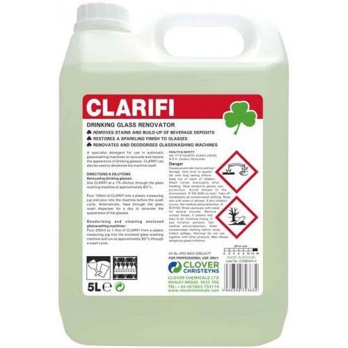 Drinking Glass Renovator - Liquid - Clover - Clarifi - 5L