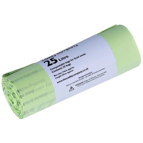 Bin Liners - Compostable - Green - 25L